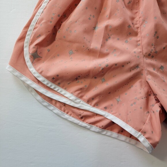 Nike Dri-Fit Lined Running Shorts Women's S Peach Diamond - Picture 3 of 11